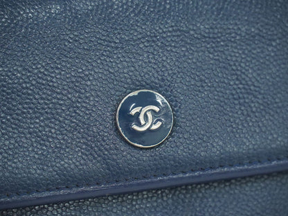 CHANEL ココマーク 長財布 ネイビー