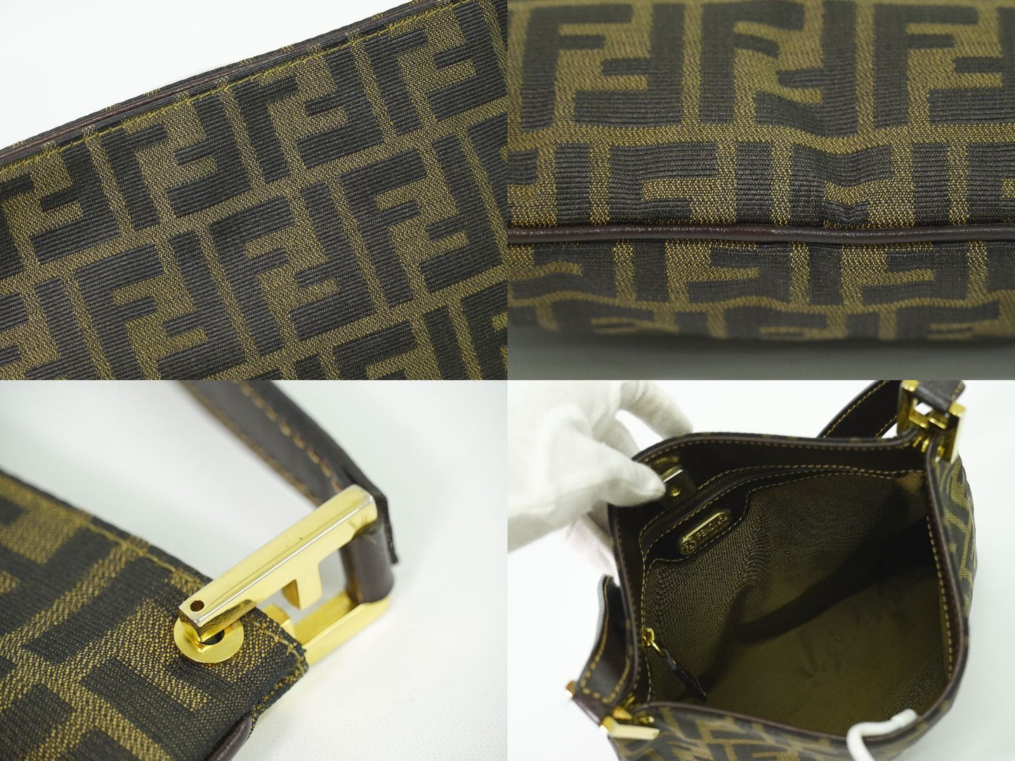 FENDI ズッカ ショルダーバッグ ブラウン