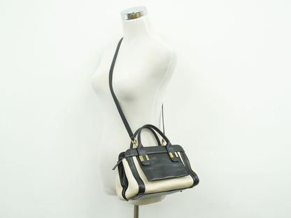 Chloe リトルアリス 2WAY ショルダーバッグ クリーム ブラック