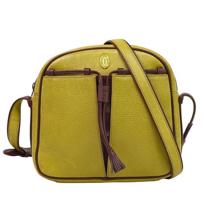 Cartier マストライン ショルダーバッグ マスタードイエロー