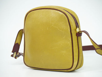 Cartier マストライン ショルダーバッグ マスタードイエロー