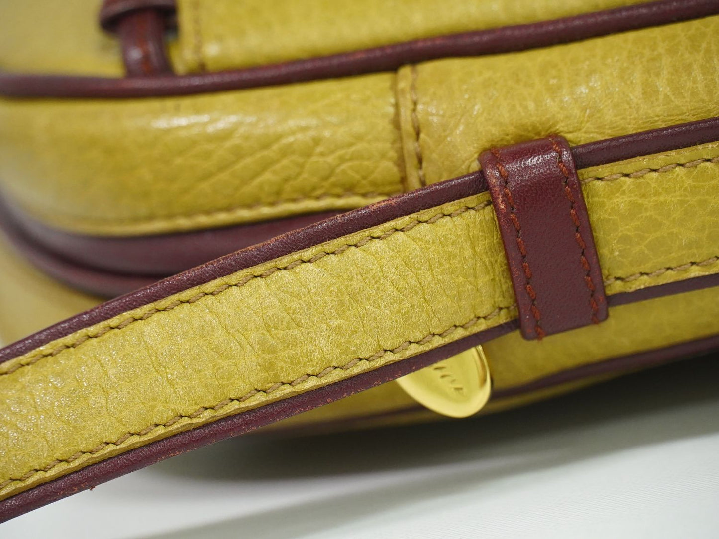 Cartier マストライン ショルダーバッグ マスタードイエロー