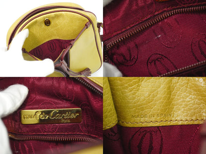 Cartier マストライン ショルダーバッグ マスタードイエロー