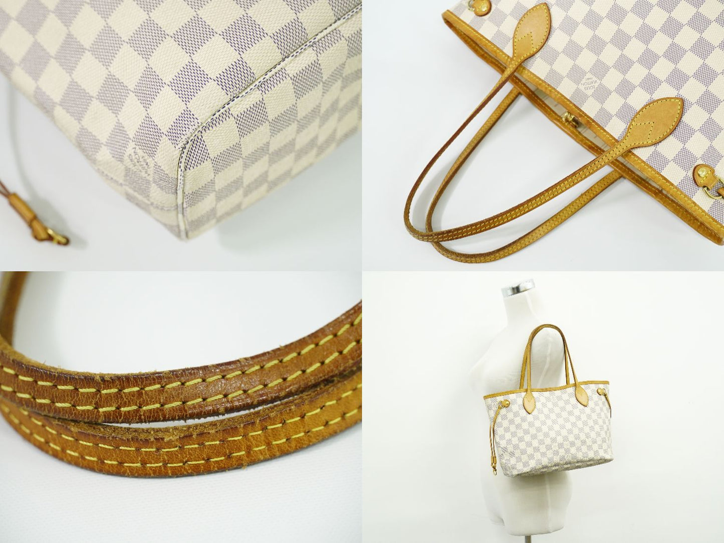 LOUIS VUITTON 旧型 ネヴァーフル PM ダミエ アズール トートバッグ N51110