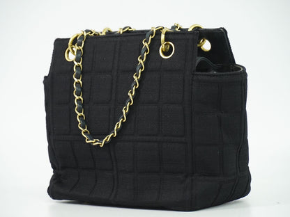 CHANEL チョコバー ショルダーバッグ ブラック