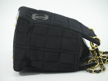 CHANEL チョコバー ショルダーバッグ ブラック