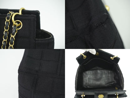 CHANEL チョコバー ショルダーバッグ ブラック