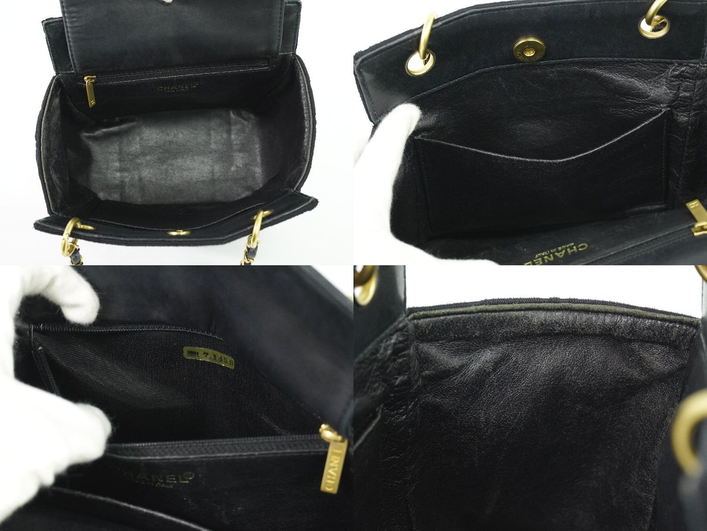 CHANEL チョコバー ショルダーバッグ ブラック