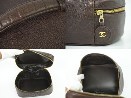 CHANEL ココマーク バニティバッグ ブラウン