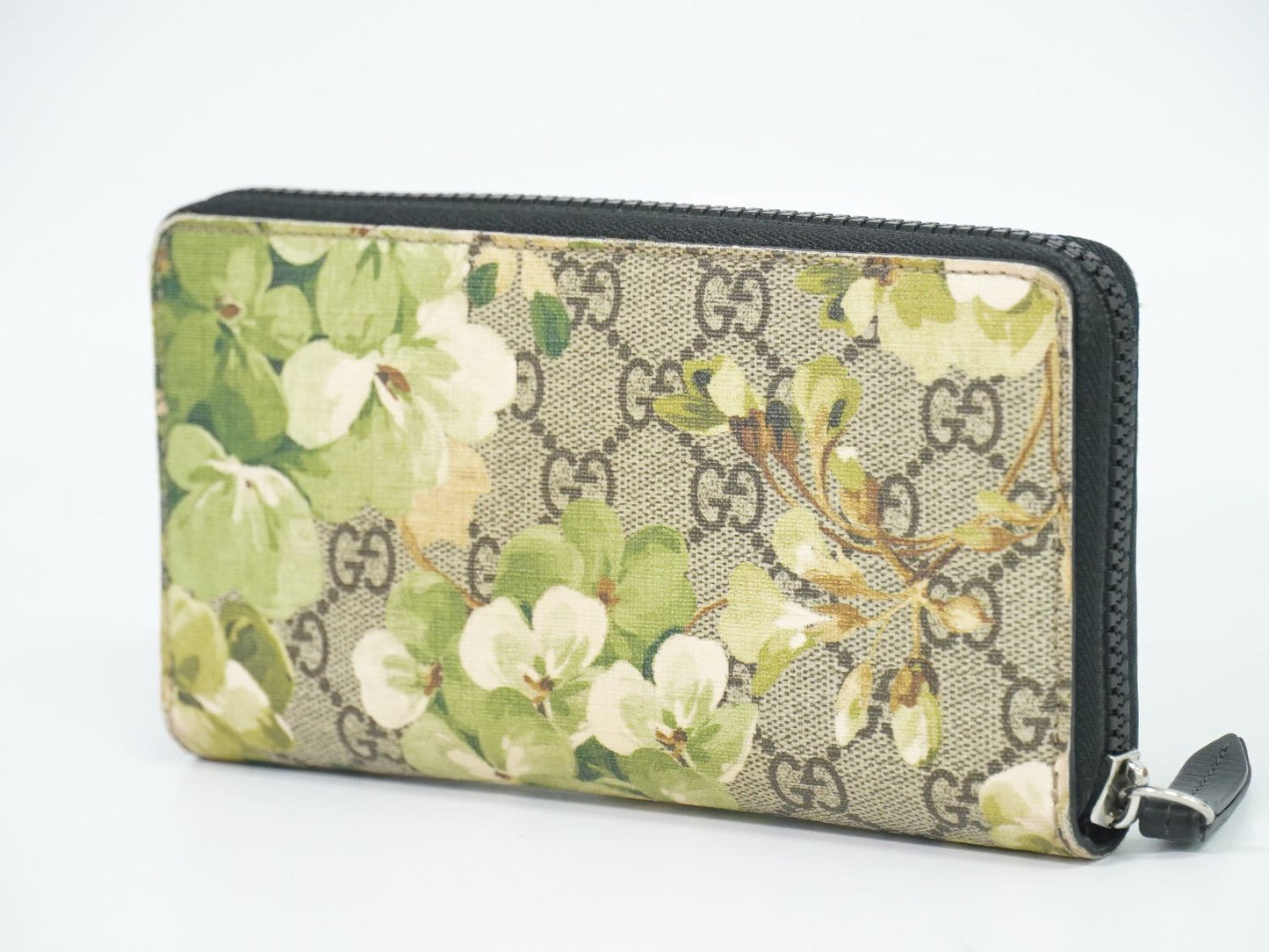 GUCCI GGブルームス 長財布 ブラウン グリーン 408665
