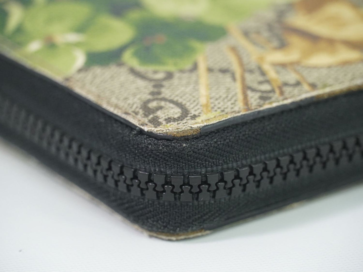GUCCI GGブルームス 長財布 ブラウン グリーン 408665