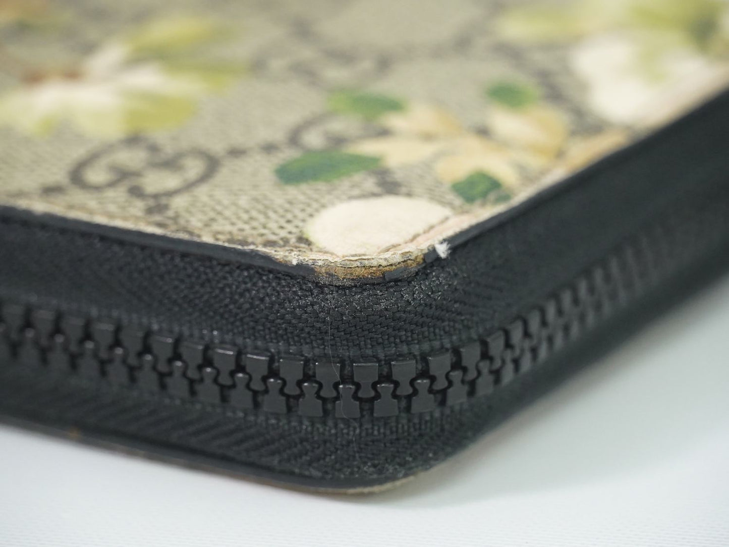 GUCCI GGブルームス 長財布 ブラウン グリーン 408665
