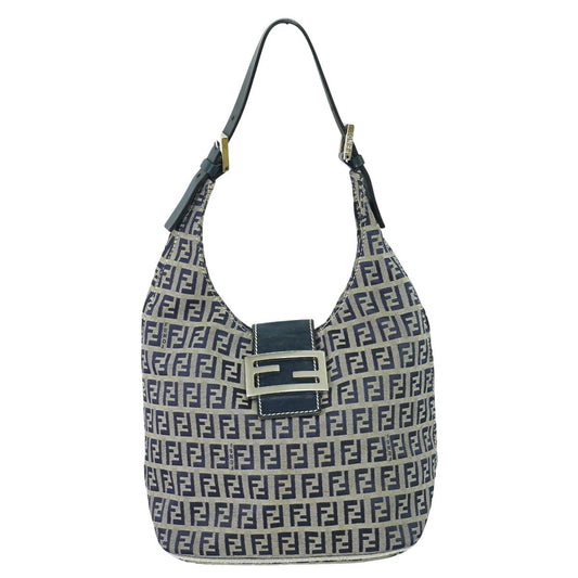 FENDI ズッキーノ ショルダーバッグ ネイビー