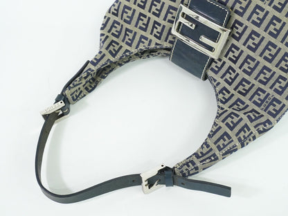 FENDI ズッキーノ ショルダーバッグ ネイビー