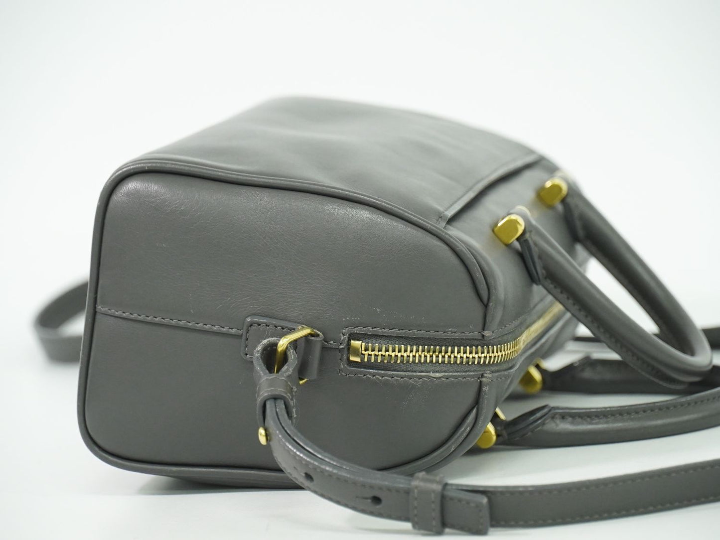 SAINT LAURENT ベイビーダッフル 2WAY ショルダーバッグ グレー 533481