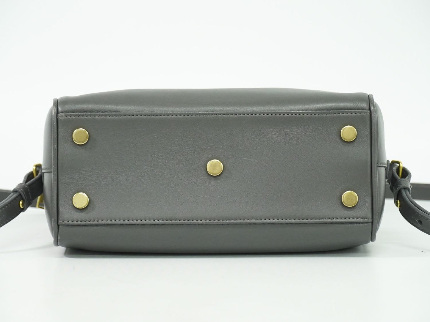 SAINT LAURENT ベイビーダッフル 2WAY ショルダーバッグ グレー 533481