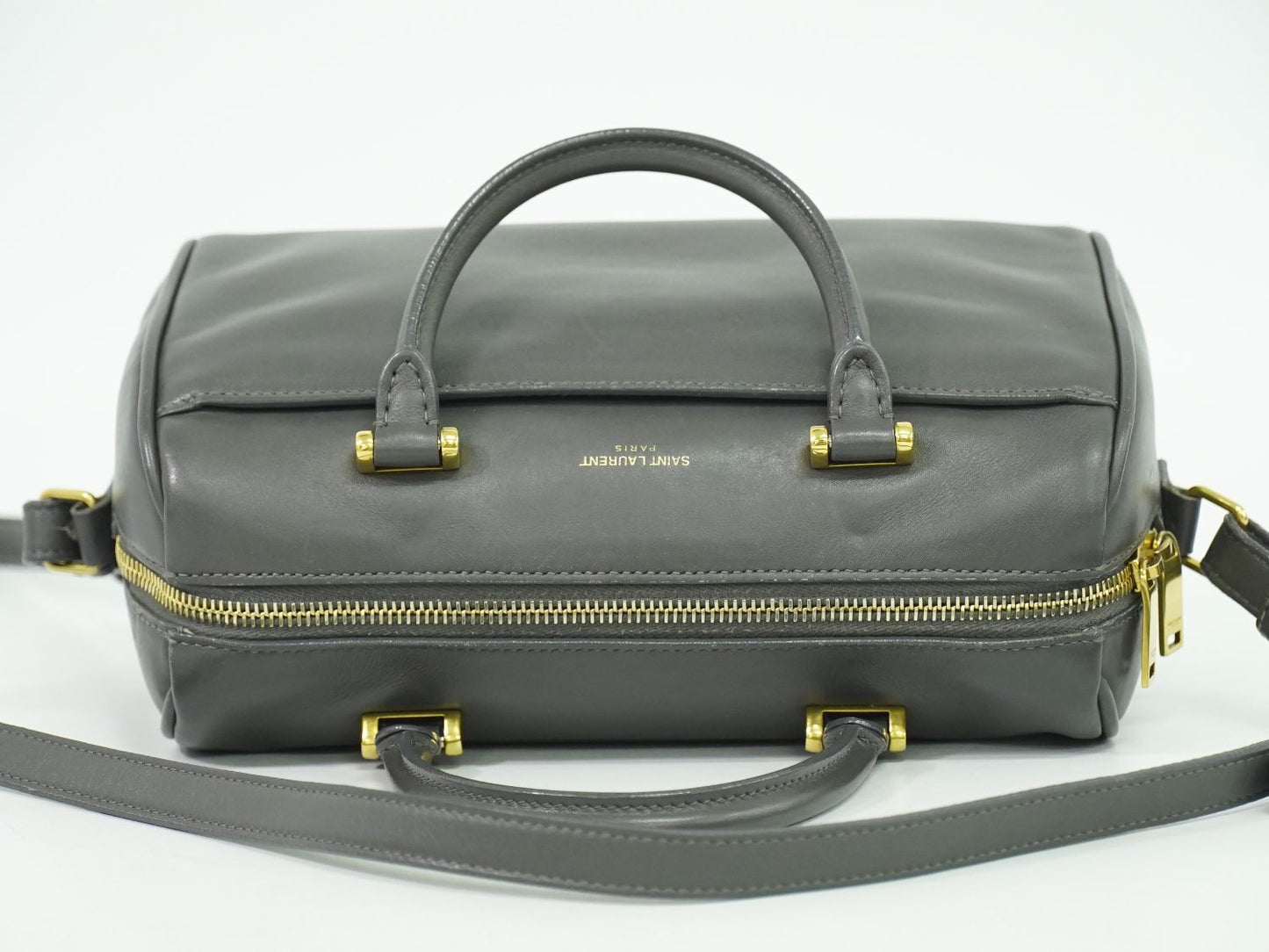 SAINT LAURENT ベイビーダッフル 2WAY ショルダーバッグ グレー 533481