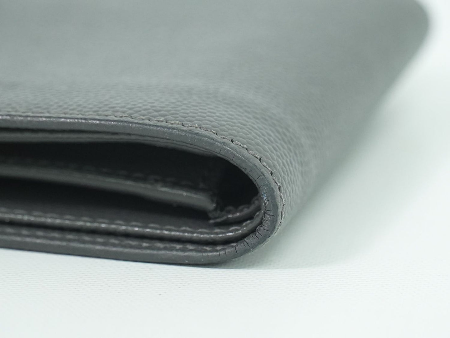 SAINT LAURENT 折財布 グレー 396303