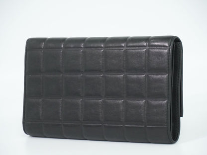 CHANEL チョコバー 長財布 ブラック