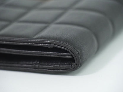 CHANEL チョコバー 長財布 ブラック