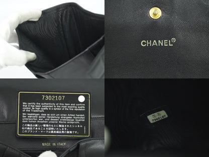 CHANEL チョコバー 長財布 ブラック