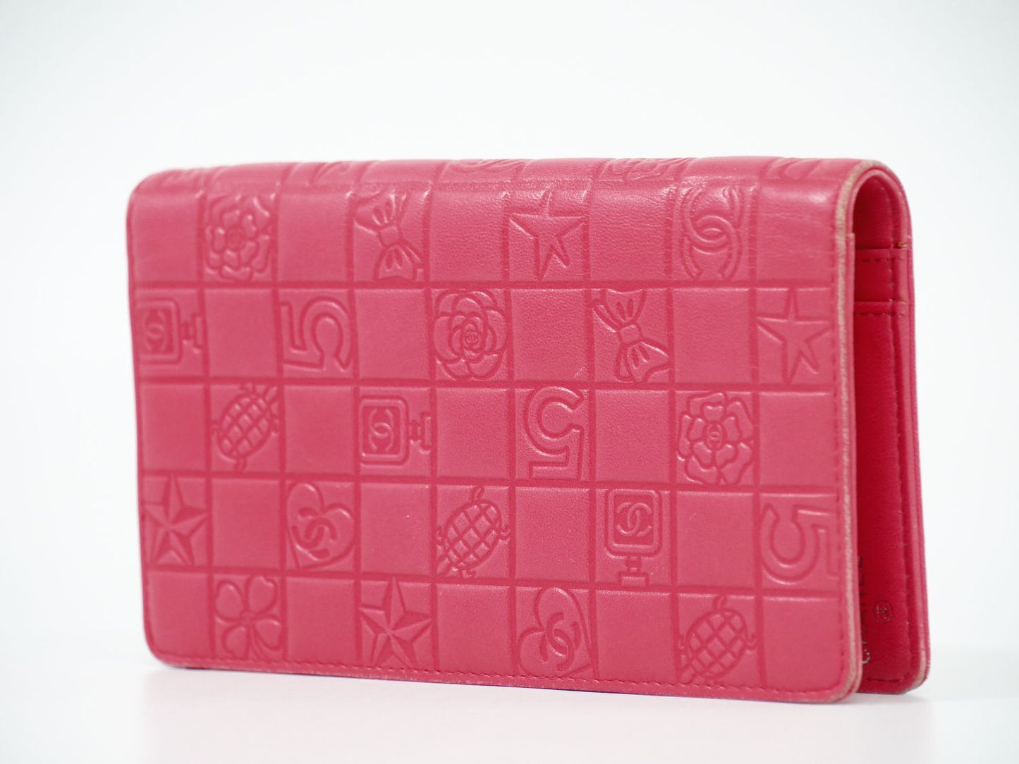 CHANEL ココマーク アイコンライン 長財布 ピンク
