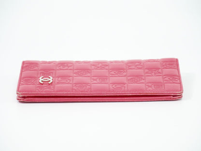 CHANEL ココマーク アイコンライン 長財布 ピンク