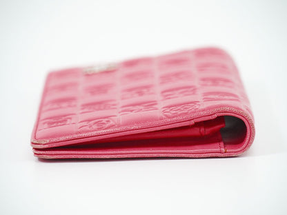 CHANEL ココマーク アイコンライン 長財布 ピンク