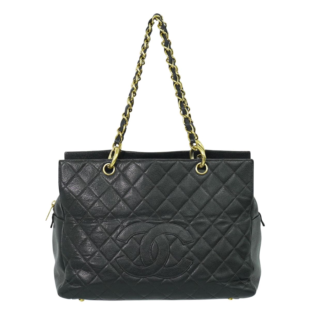 CHANEL ココマーク マトラッセ ショルダーバッグ ブラック