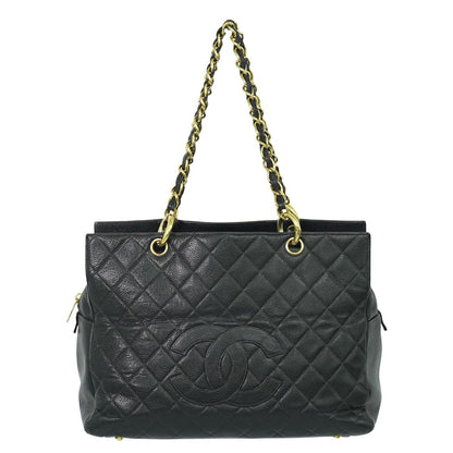 CHANEL ココマーク マトラッセ ショルダーバッグ ブラック