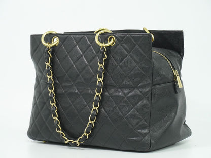 CHANEL ココマーク マトラッセ ショルダーバッグ ブラック