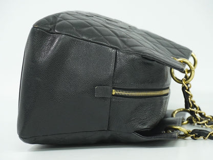 CHANEL ココマーク マトラッセ ショルダーバッグ ブラック