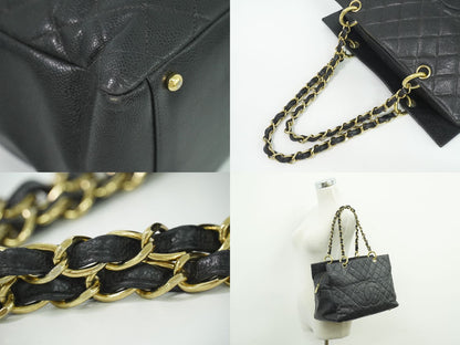 CHANEL ココマーク マトラッセ ショルダーバッグ ブラック