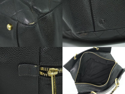 CHANEL ココマーク マトラッセ ショルダーバッグ ブラック