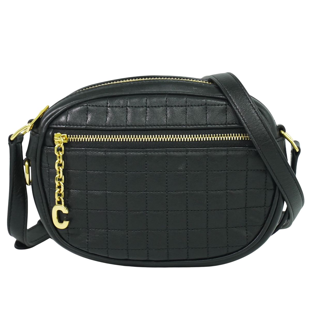CELINE Cチャーム ショルダーバッグ ブラック