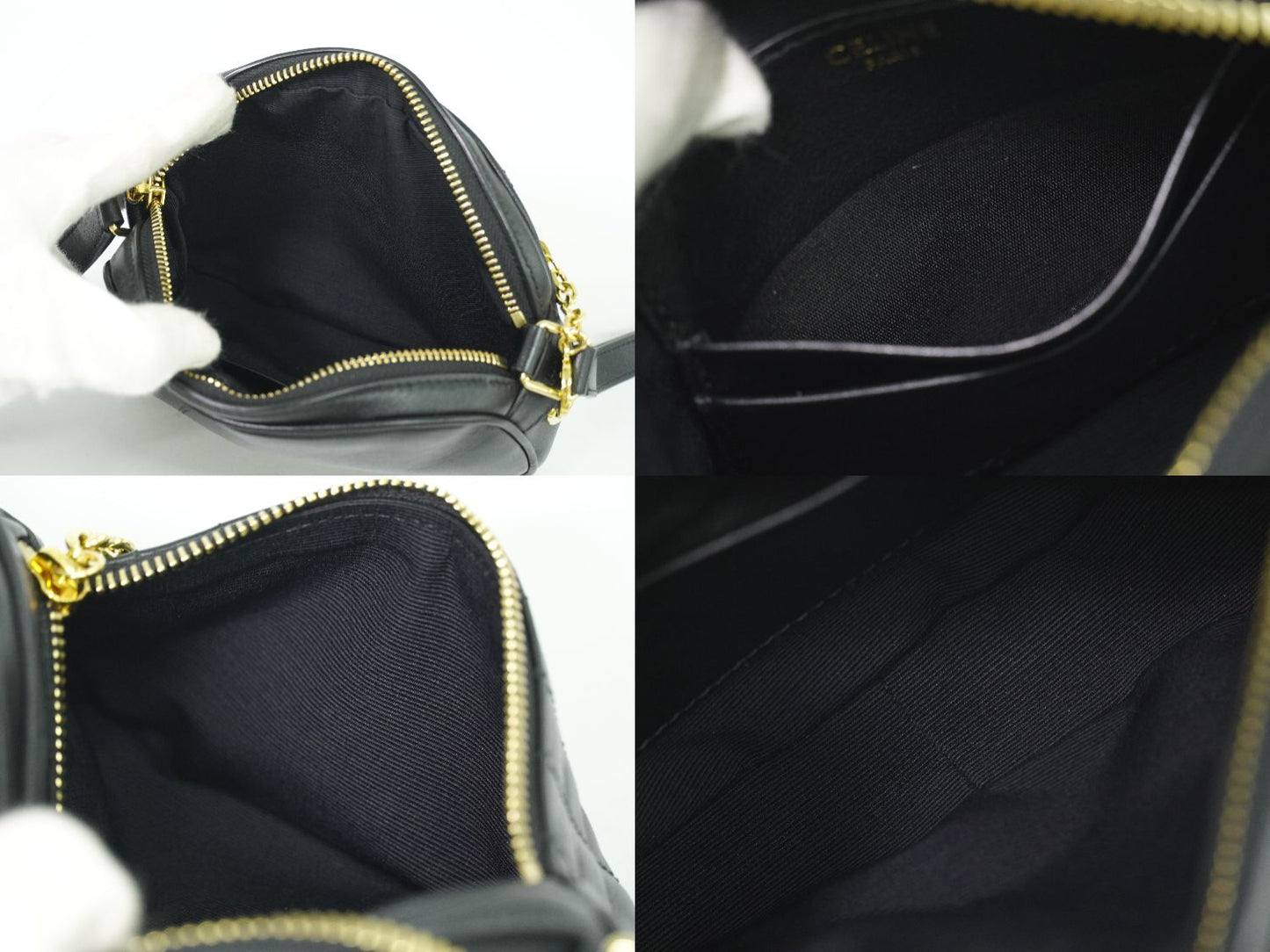 CELINE Cチャーム ショルダーバッグ ブラック