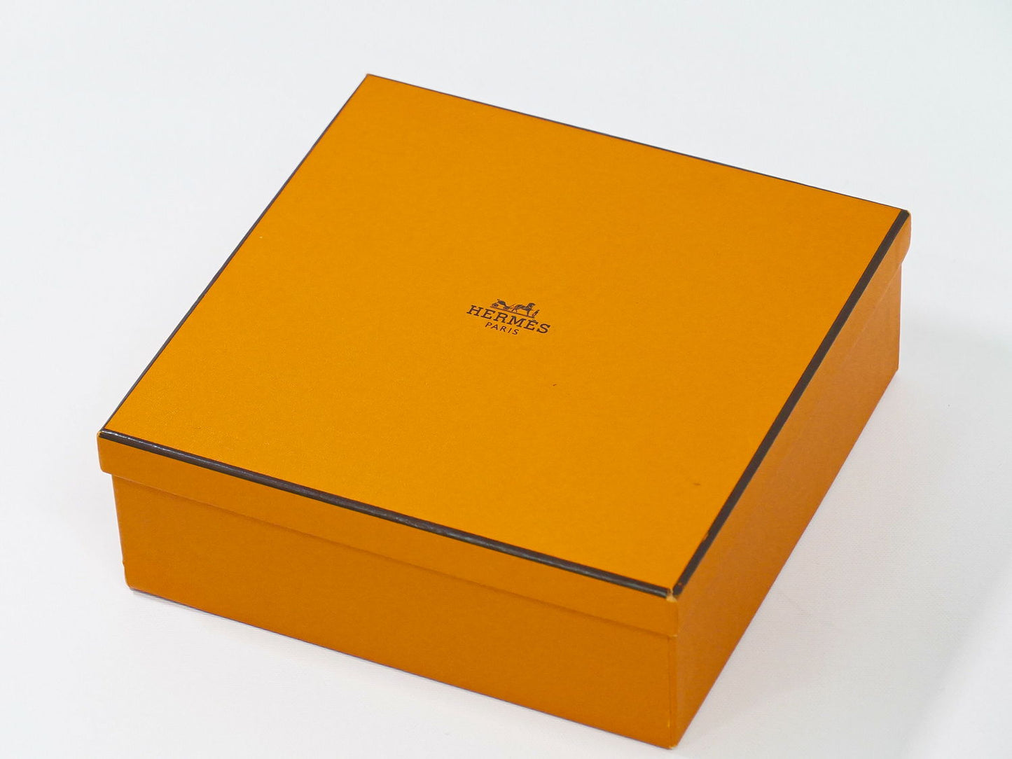 HERMES ダンカン バッファローボーン レザー ネックレス ブラウン オレンジ