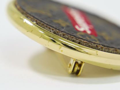 LOUIS VUITTON LV × シュプリーム Supreme ピンバッチ モノグラム MP2076