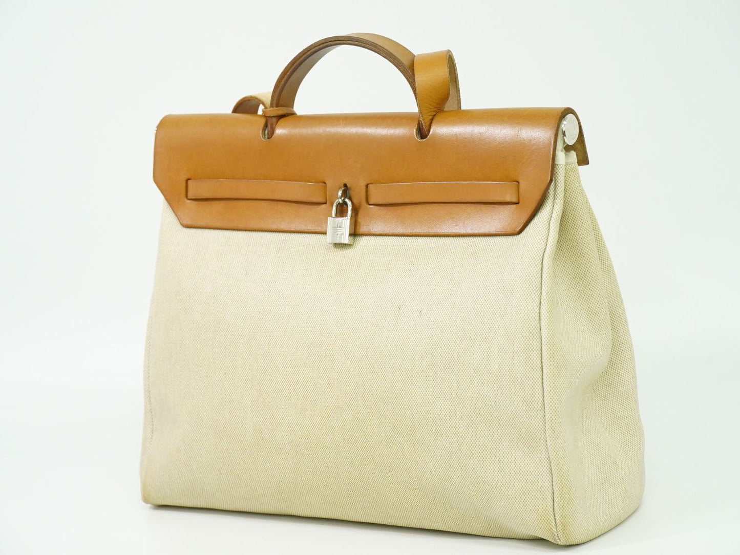 HERMES エールバッグ MM 2WAY ショルダーバッグ ベージュ ブラウン