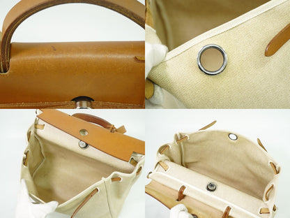 HERMES エールバッグ MM 2WAY ショルダーバッグ ベージュ ブラウン