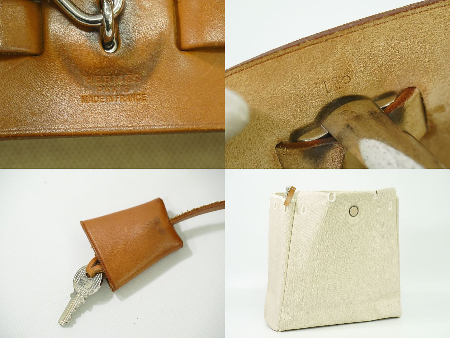 HERMES エールバッグ MM 2WAY ショルダーバッグ ベージュ ブラウン