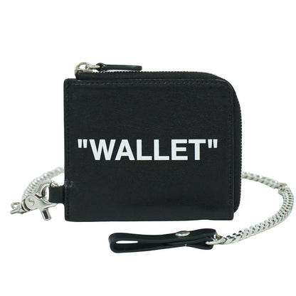 OFF-WHITE チェーン付き コインケース ブラック