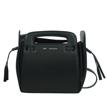 AMI PARIS アコーディオン 2WAY ショルダーバッグ ブラック