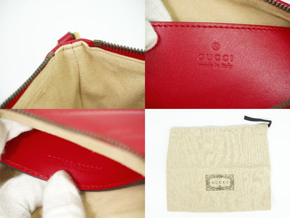 GUCCI GGマーモント ショルダーバッグ レッド 739166