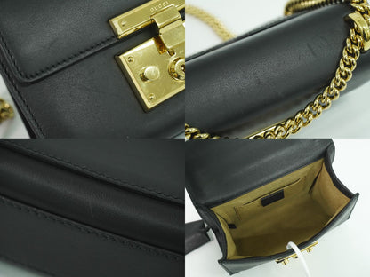 GUCCI パドロック ショルダーバッグ ブラック 409487