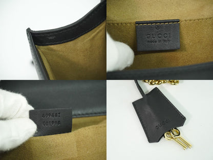 GUCCI パドロック ショルダーバッグ ブラック 409487