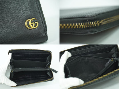 GUCCI GGマーモント 長財布 ブラック 428736