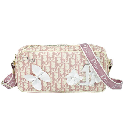 Christian Dior トロッター ショルダーバッグ ピンク ホワイト