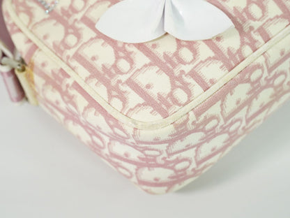 Christian Dior トロッター ショルダーバッグ ピンク ホワイト