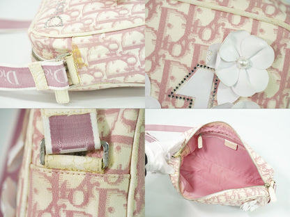 Christian Dior トロッター ショルダーバッグ ピンク ホワイト
